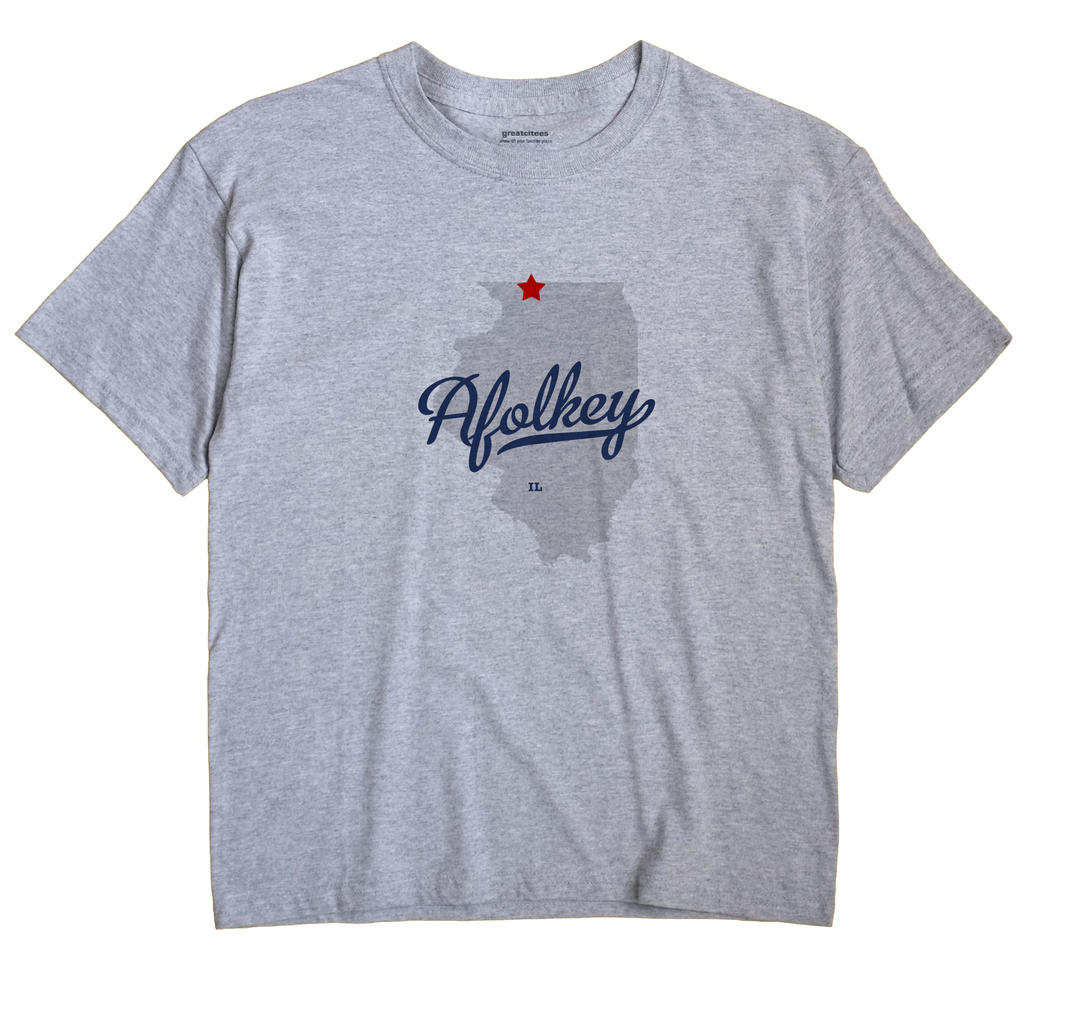 Afolkey, Illinois IL Souvenir Shirt