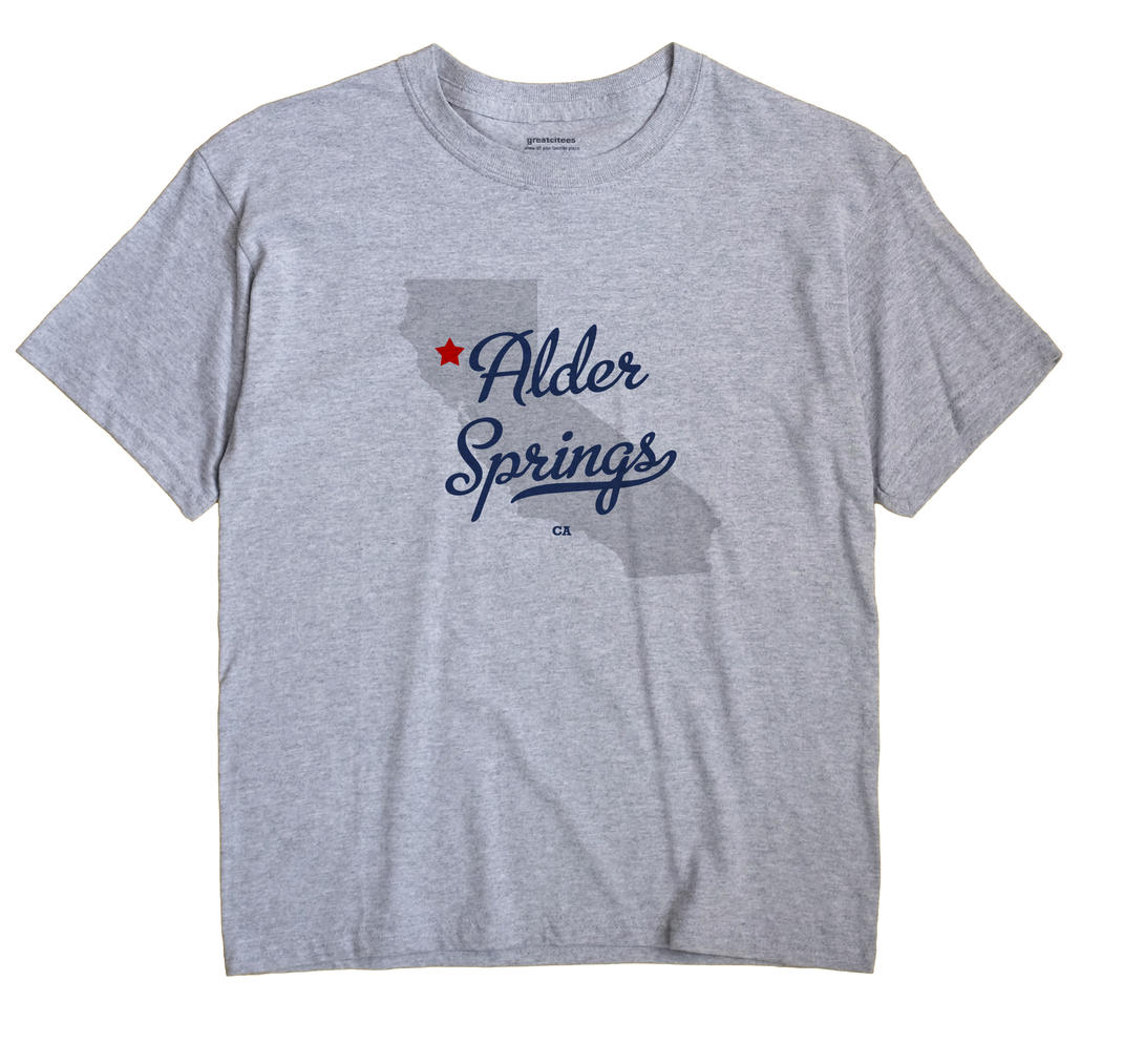 Alder Springs, California CA Souvenir Shirt
