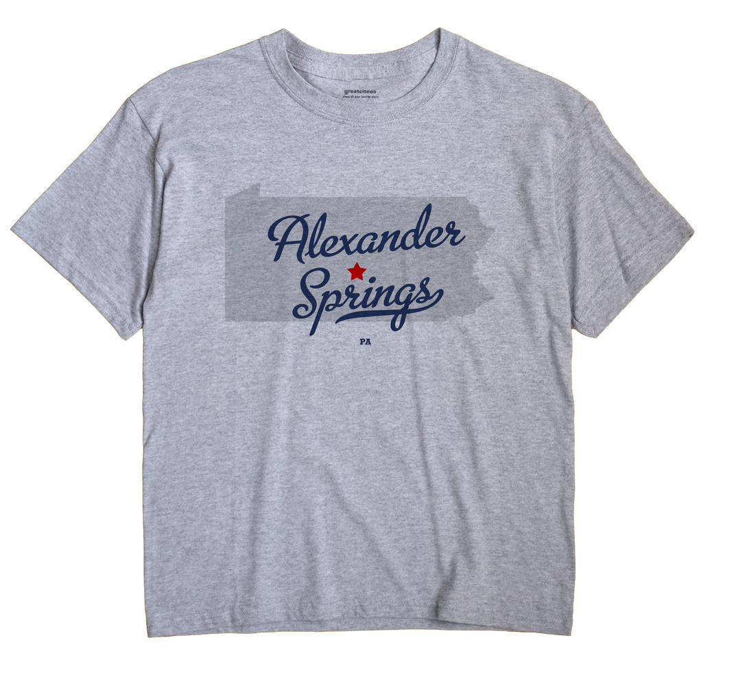Alexander Springs, Pennsylvania PA Souvenir Shirt