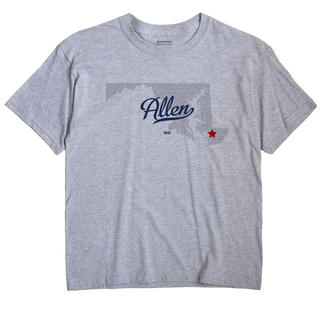 Allen, Maryland MD Souvenir Shirt