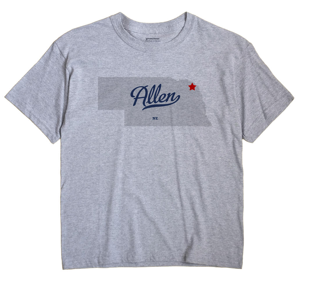 Allen, Nebraska NE Souvenir Shirt