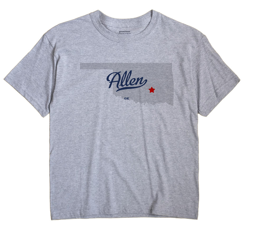 Allen, Oklahoma OK Souvenir Shirt