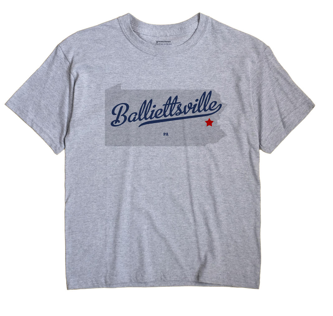 Balliettsville, Pennsylvania PA Souvenir Shirt