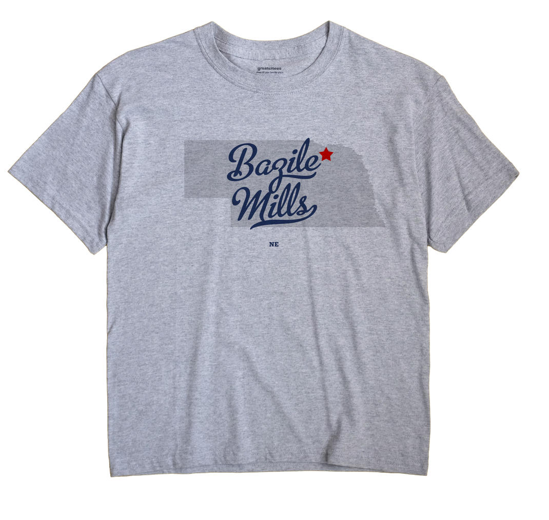 Bazile Mills, Nebraska NE Souvenir Shirt