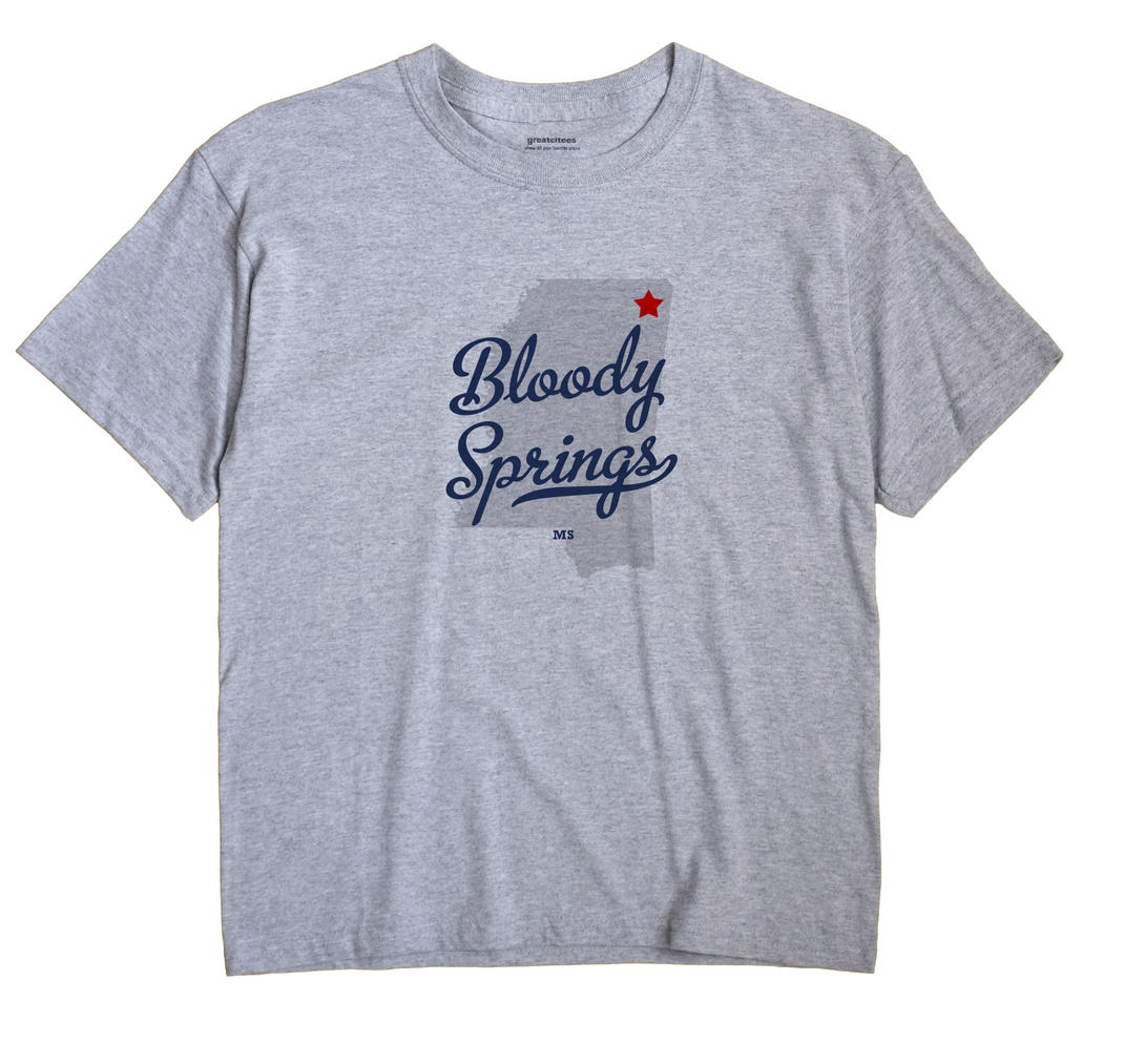 Bloody Springs, Mississippi MS Souvenir Shirt