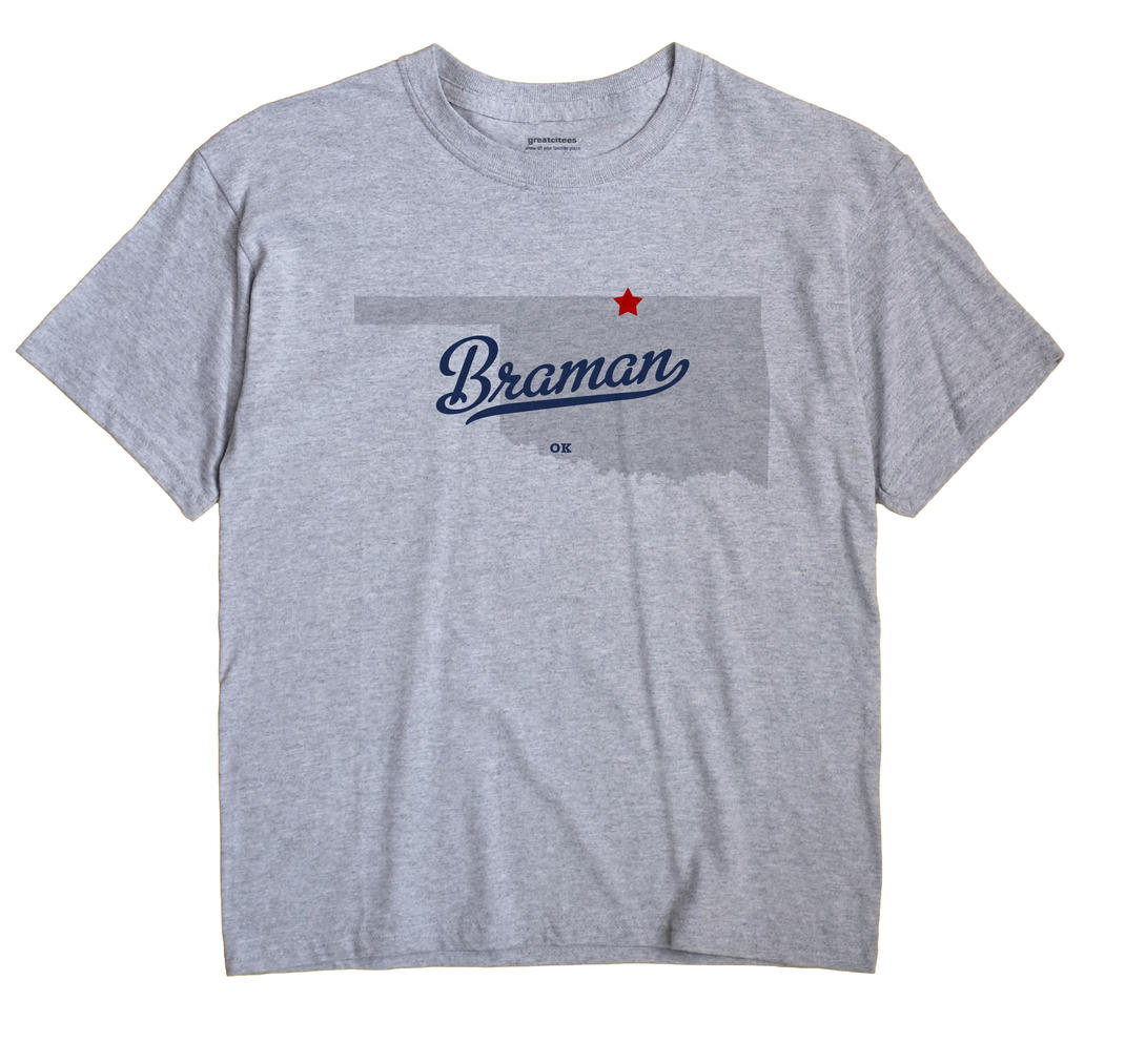 Braman, Oklahoma OK Souvenir Shirt