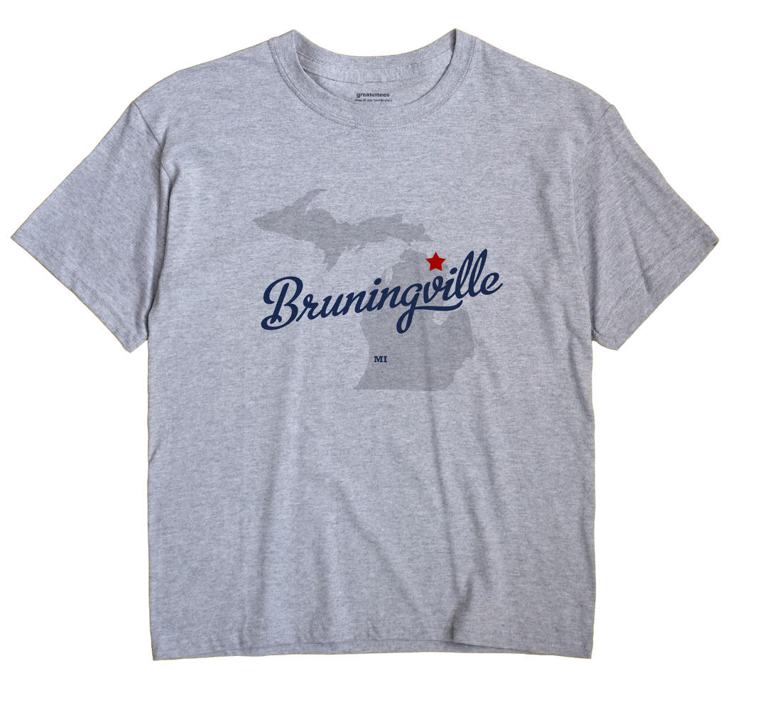 Bruningville, Michigan MI Souvenir Shirt