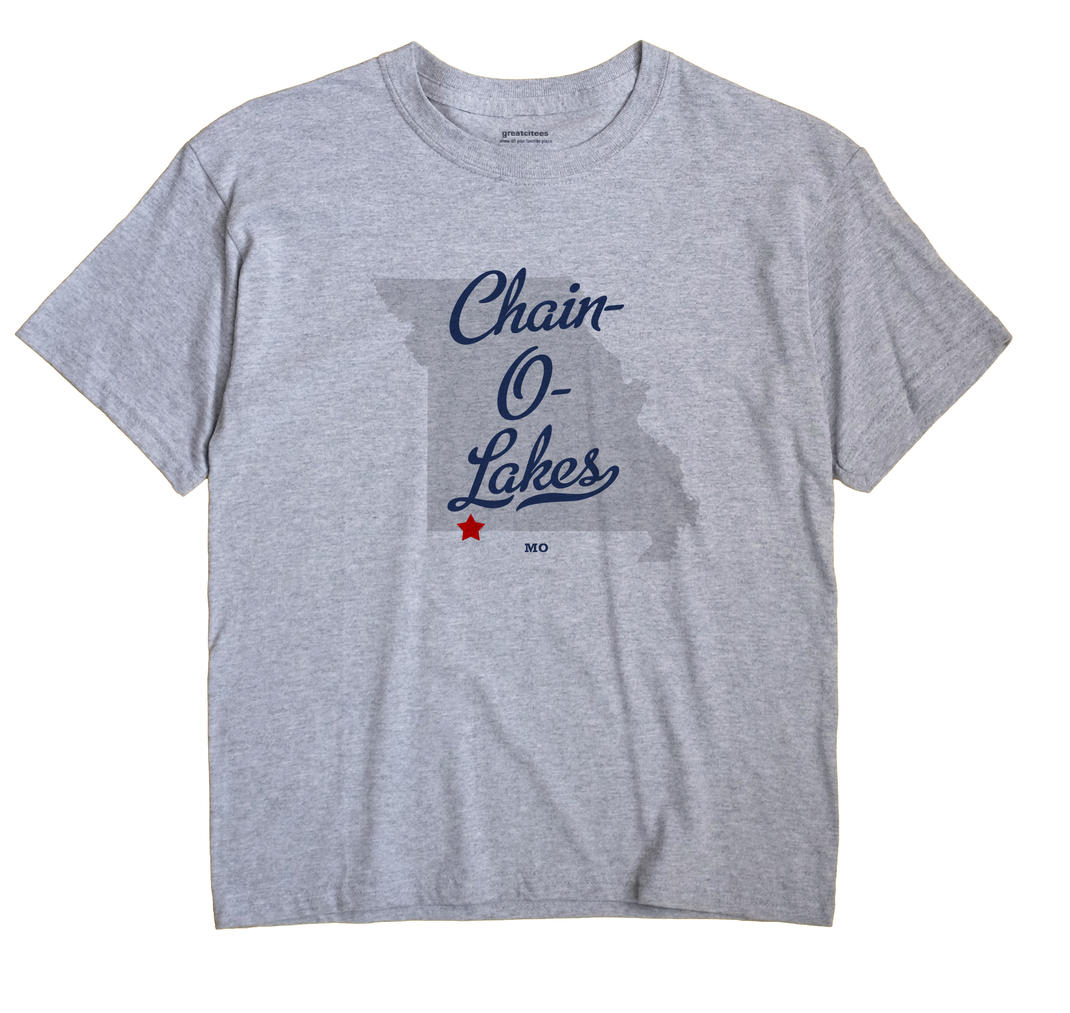 Chain-O-Lakes, Missouri MO Souvenir Shirt