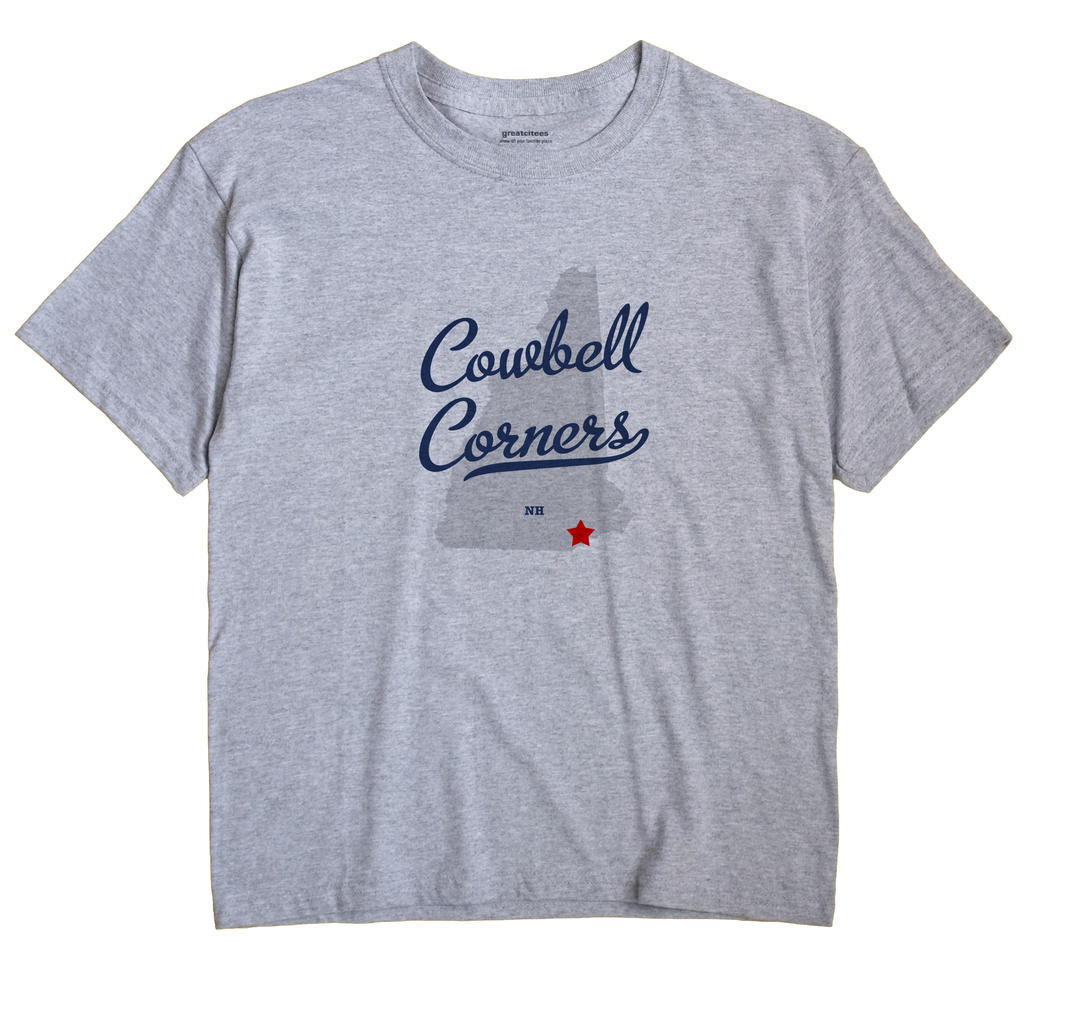 Cowbell Corners, New Hampshire NH Souvenir Shirt