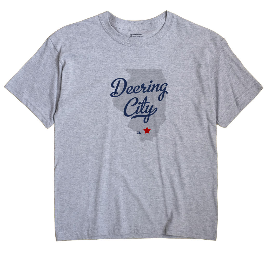 Deering City, Illinois IL Souvenir Shirt