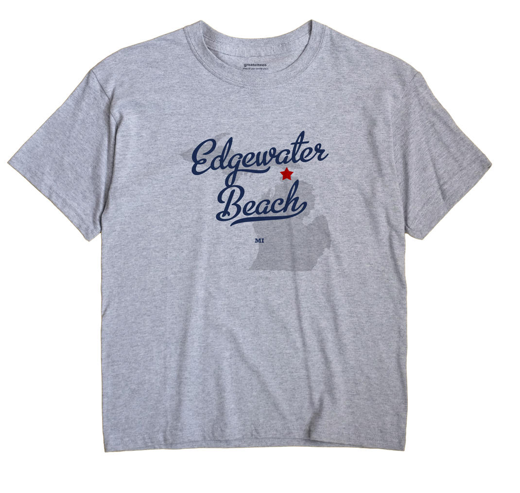 Edgewater Beach, Michigan MI Souvenir Shirt