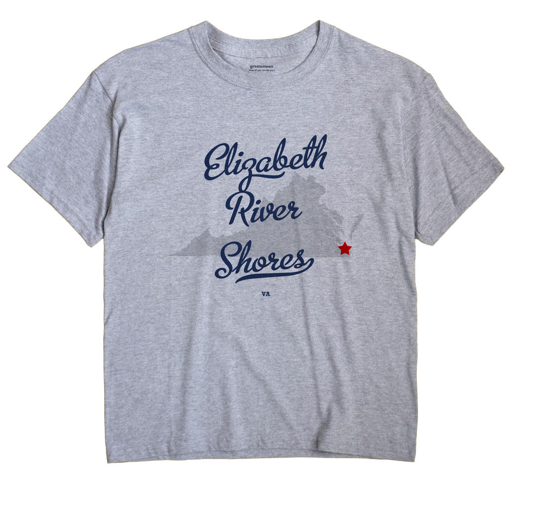 Elizabeth River Shores, Virginia VA Souvenir Shirt