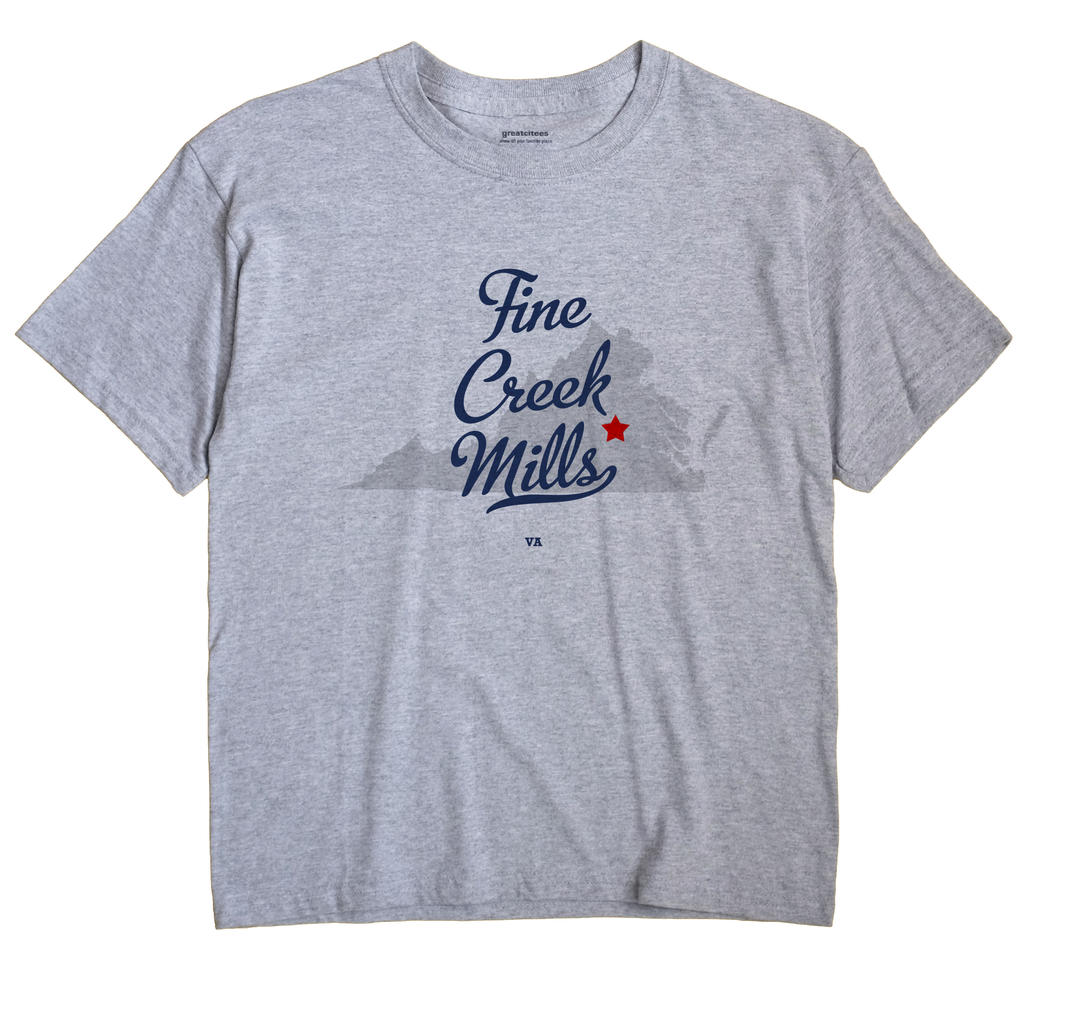 Fine Creek Mills, Virginia VA Souvenir Shirt