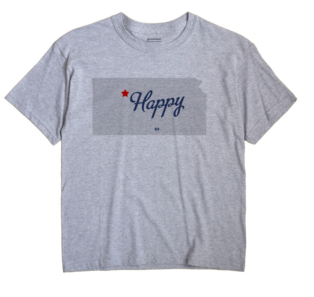 Happy, Kansas KS Souvenir Shirt