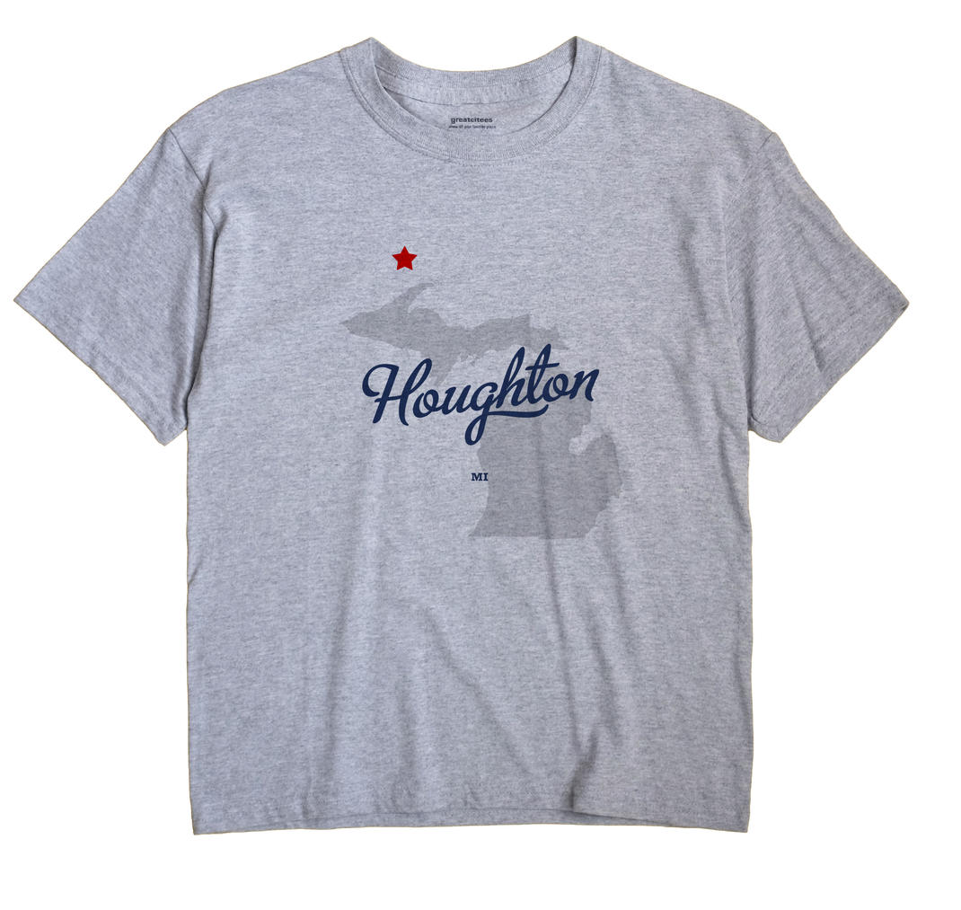 Houghton, Keweenaw County, Michigan MI Souvenir Shirt