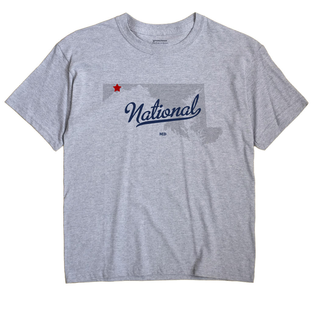 National, Maryland MD Souvenir Shirt