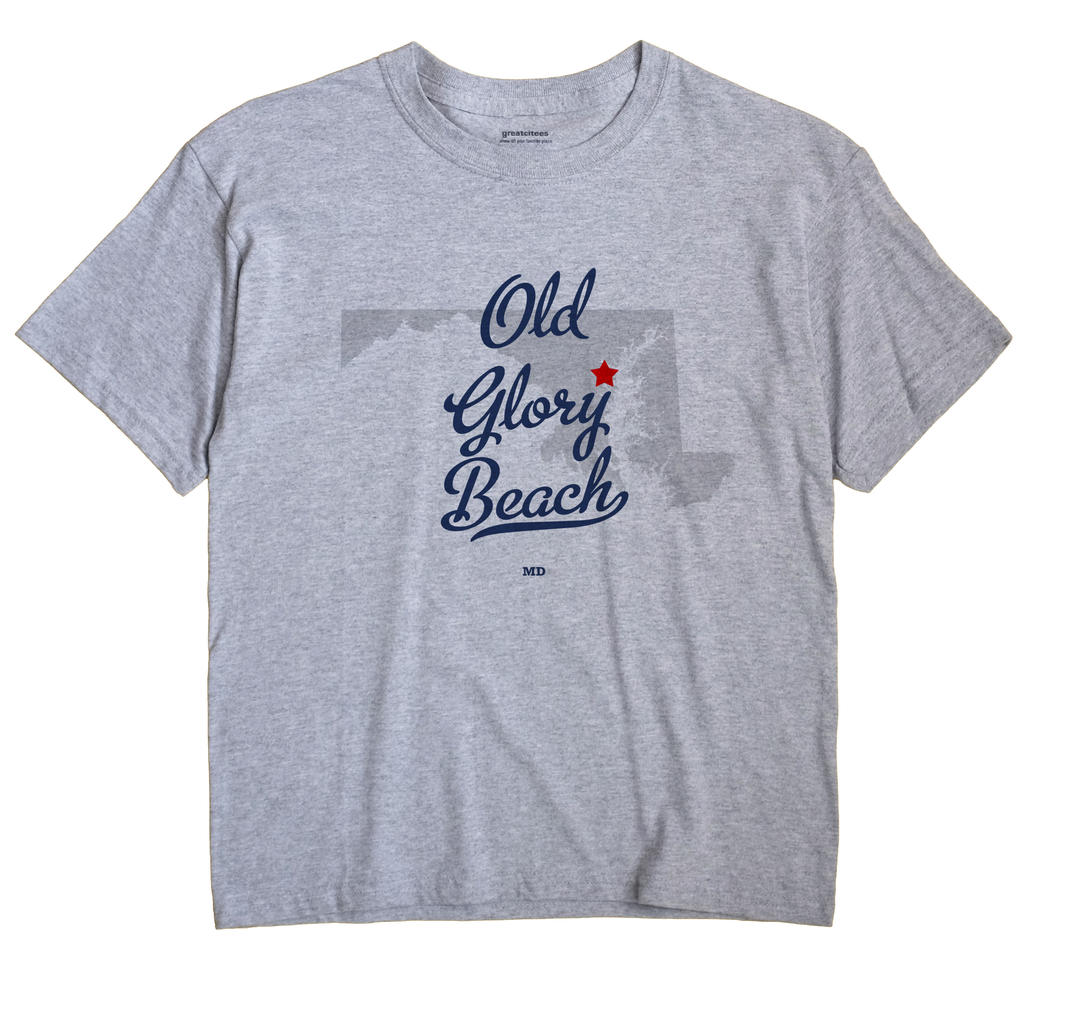 Old Glory Beach, Maryland MD Souvenir Shirt