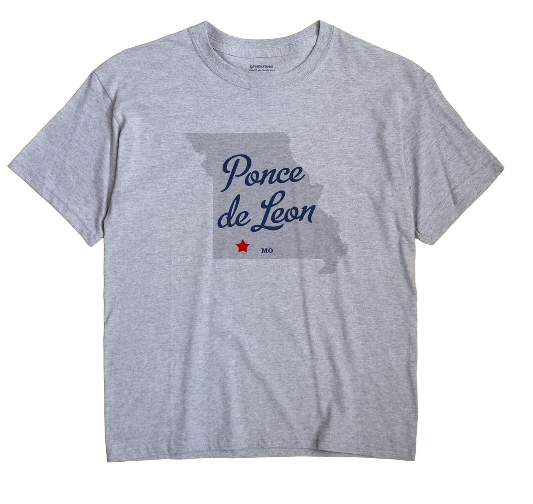 Ponce de Leon, Missouri MO Souvenir Shirt