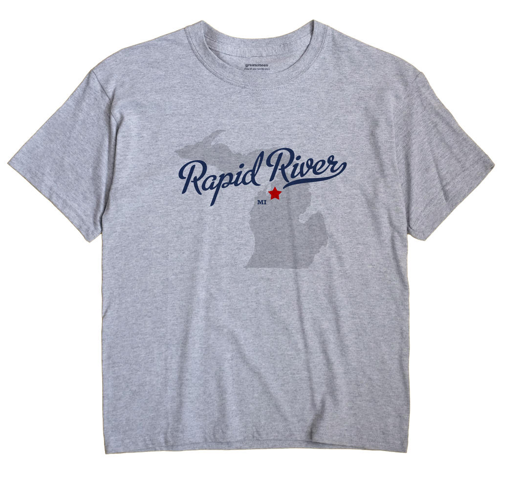 Rapid River, Kalkaska County, Michigan MI Souvenir Shirt