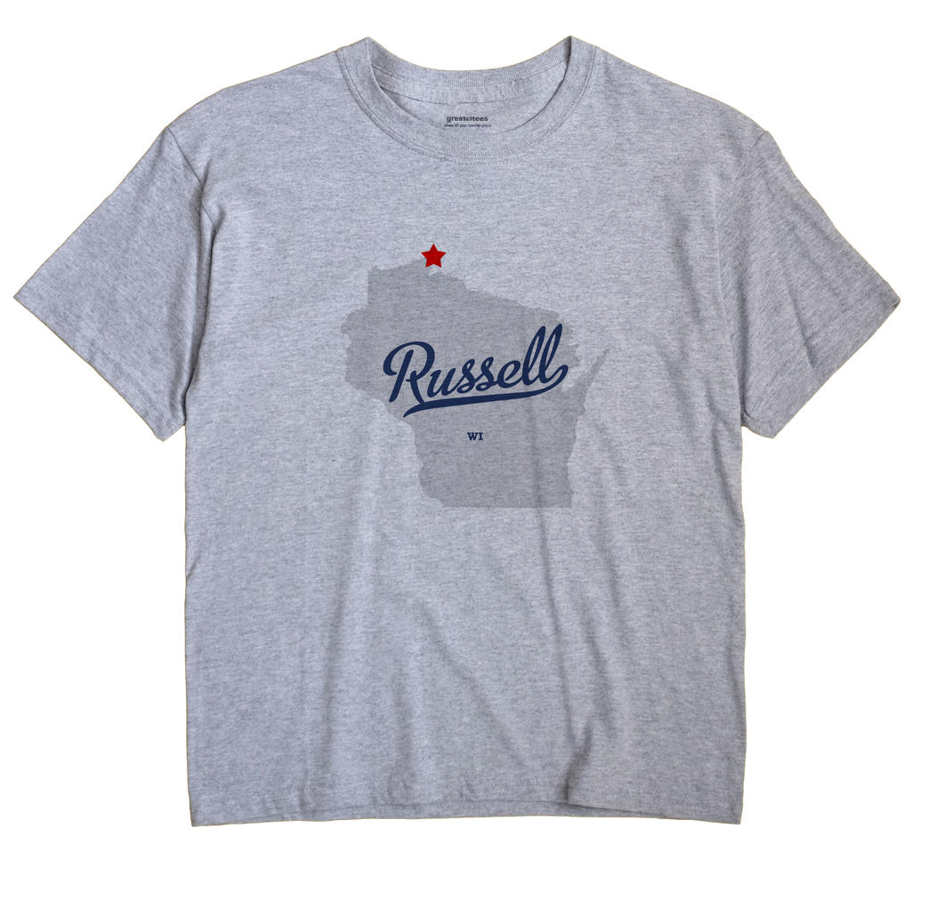 Russell, Bayfield County, Wisconsin WI Souvenir Shirt