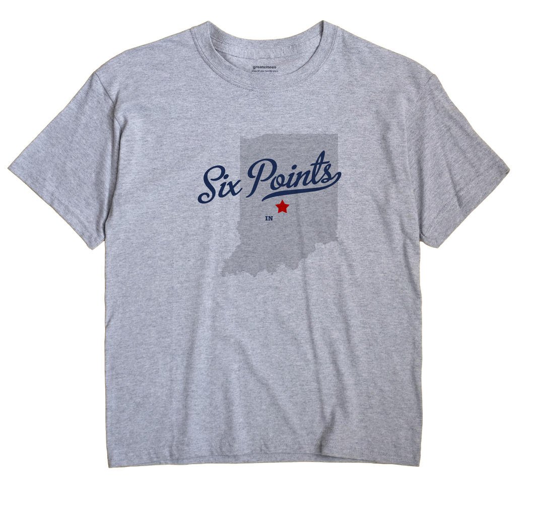 Six Points, Indiana IN Souvenir Shirt