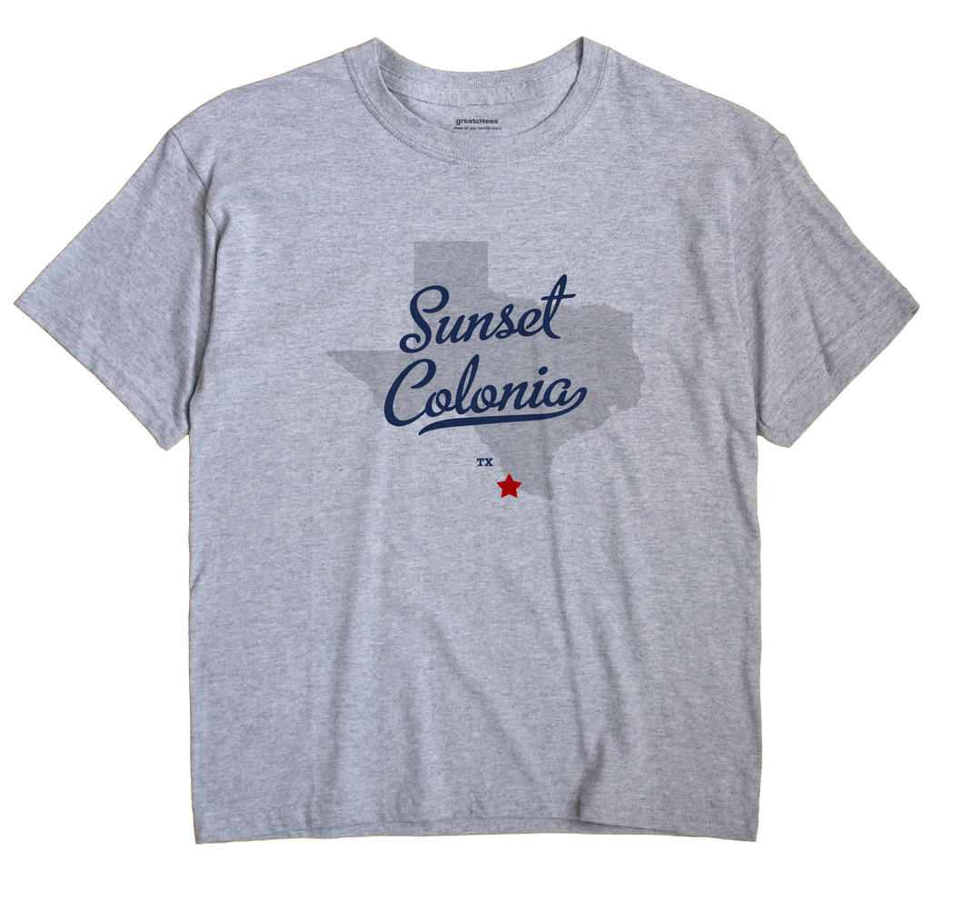 Sunset Colonia, Texas TX Souvenir Shirt